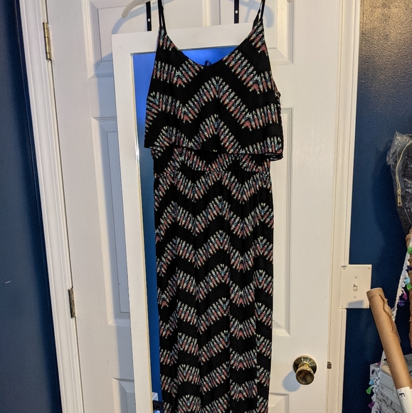 Three Hearts Dresses & Skirts - Three pink hearts stretchy maxi dress XL